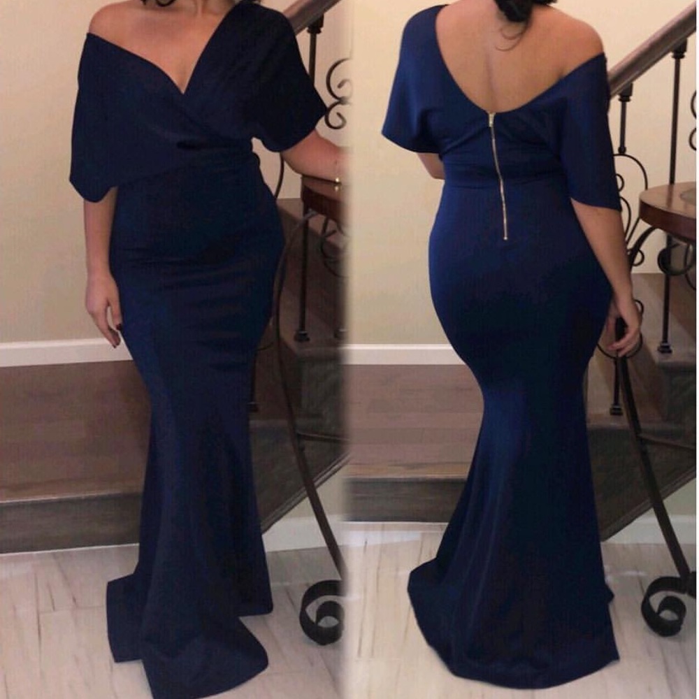 Elegant navy gown